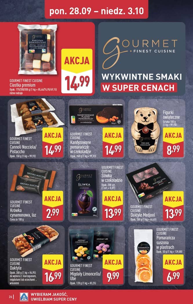 Aldi - Pełna oferta od poniedziałku 28.09 do soboty 3.10 26 puslapis