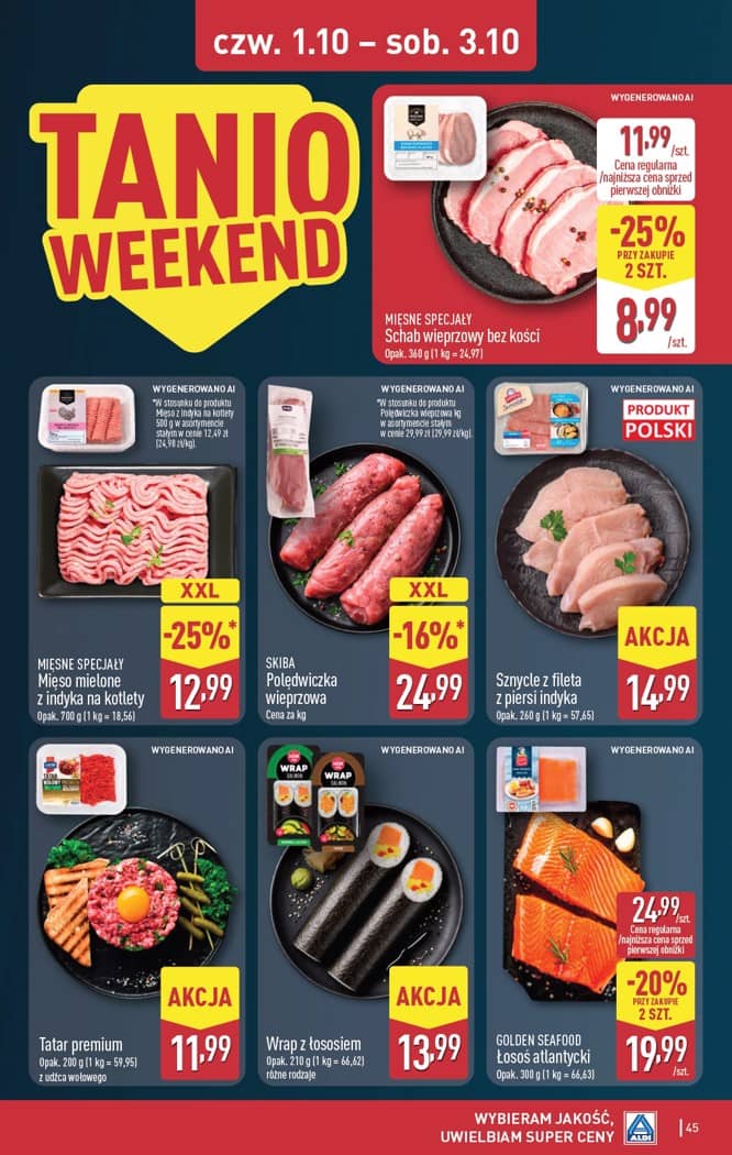 Aldi - Pełna oferta od poniedziałku 28.09 do soboty 3.10 45 puslapis
