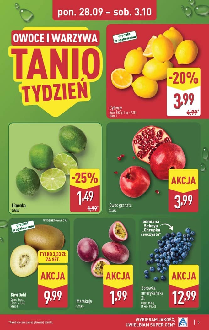 Aldi - Pełna oferta od poniedziałku 28.09 do soboty 3.10 5 puslapis