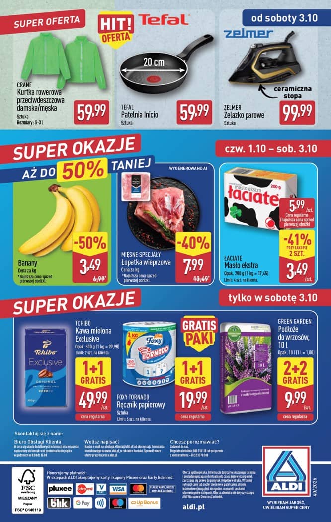 Aldi - Pełna oferta od poniedziałku 28.09 do soboty 3.10 52 puslapis