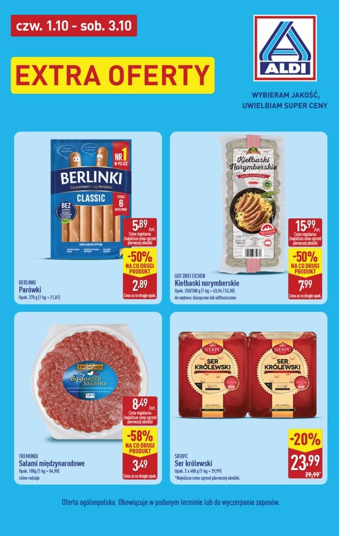 Aldi - Extra oferty od czwartku 1.10 do soboty 3.10 3 puslapis
