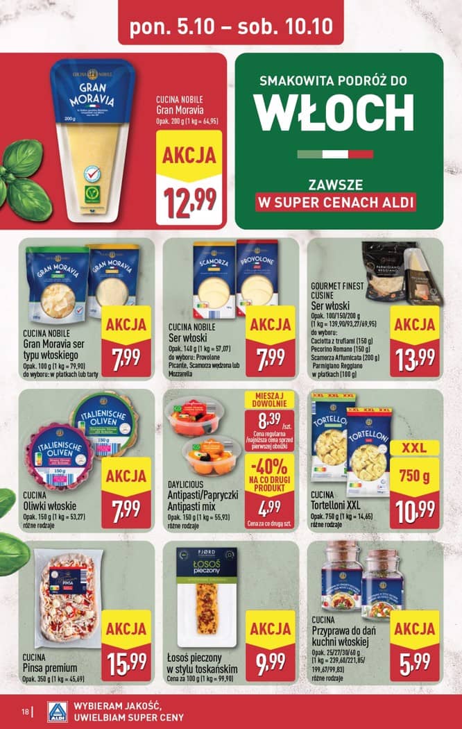 Aldi - Pełna oferta od poniedziałku 5.10 do soboty 10.10 18 puslapis