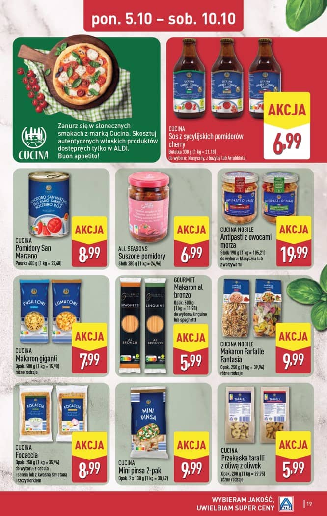 Aldi - Pełna oferta od poniedziałku 5.10 do soboty 10.10 19 puslapis