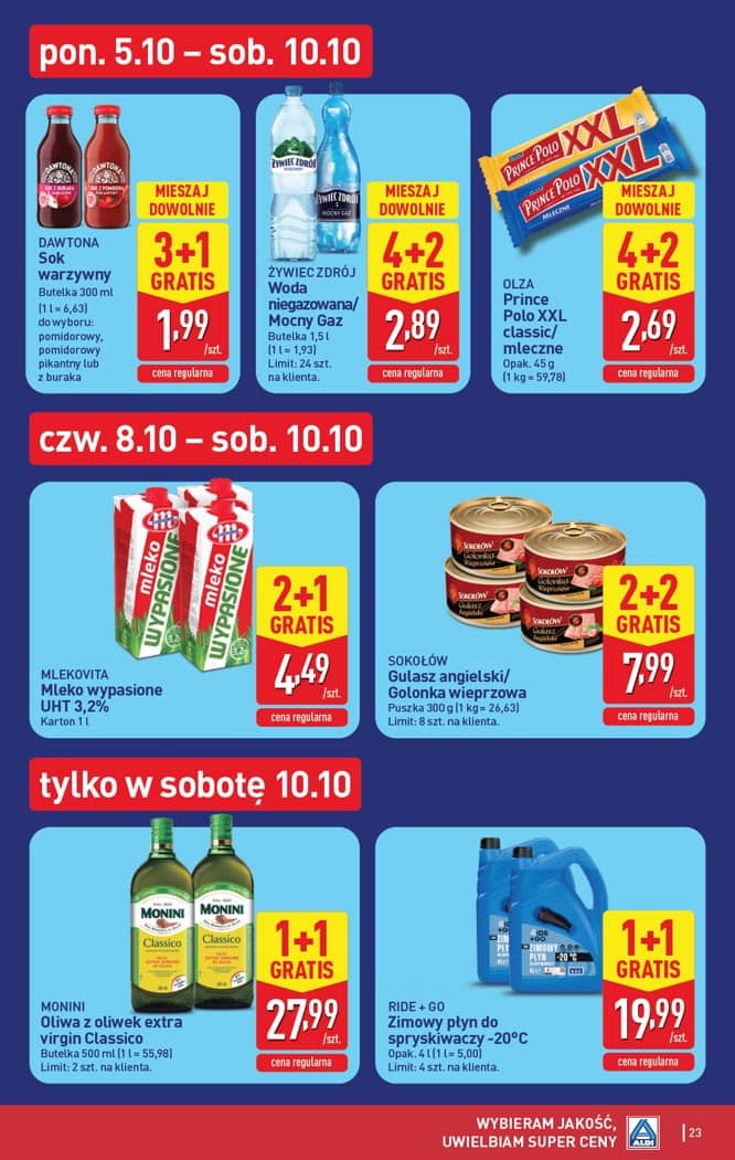 Aldi - Pełna oferta od poniedziałku 5.10 do soboty 10.10 23 puslapis