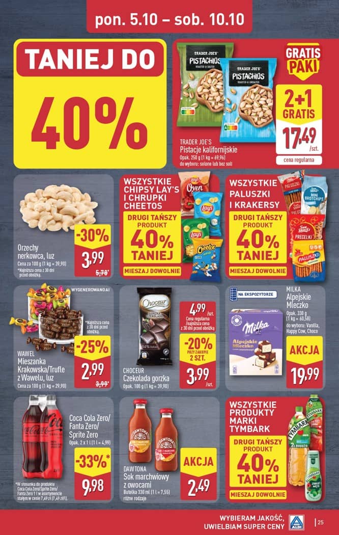 Aldi - Pełna oferta od poniedziałku 5.10 do soboty 10.10 25 puslapis