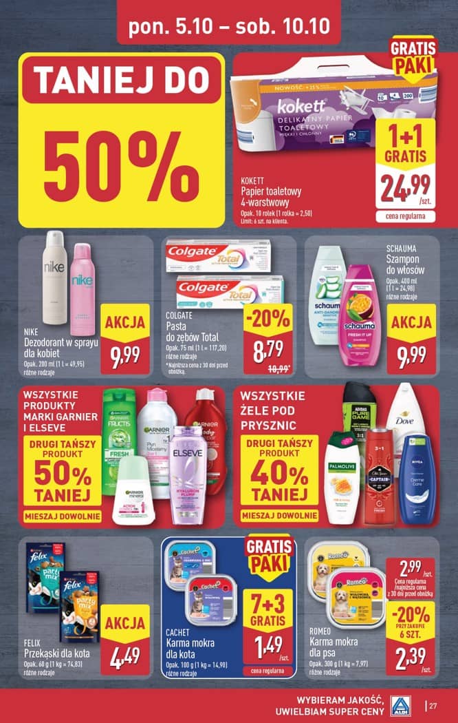 Aldi - Pełna oferta od poniedziałku 5.10 do soboty 10.10 27 puslapis