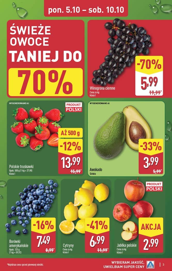 Aldi - Pełna oferta od poniedziałku 5.10 do soboty 10.10 3 puslapis