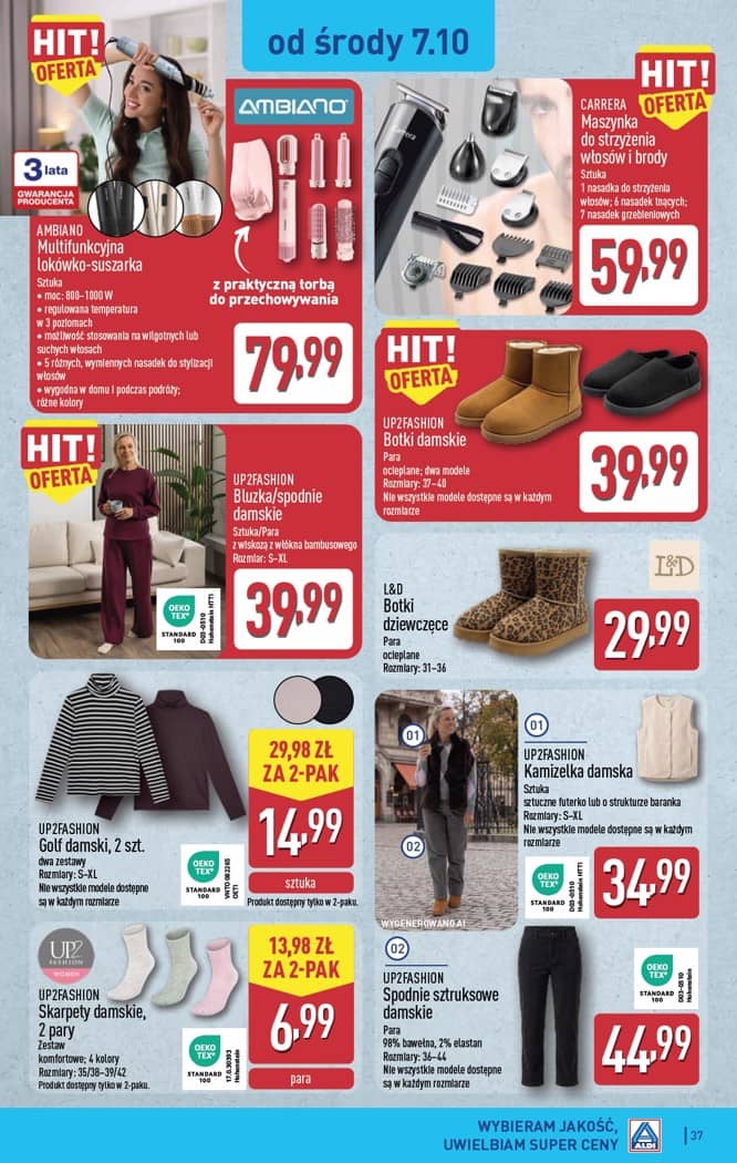 Aldi - Pełna oferta od poniedziałku 5.10 do soboty 10.10 37 puslapis