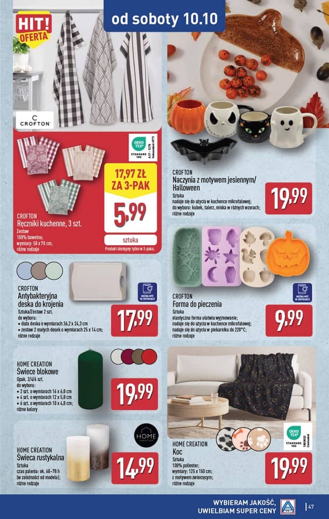Aldi - Pełna oferta od poniedziałku 5.10 do soboty 10.10 47 puslapis