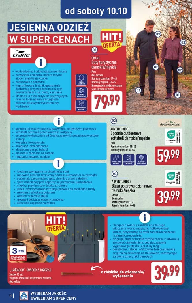 Aldi - Artykuły przemysłowe i tekstylia od środy 7.10 i od soboty 10.10 10 puslapis