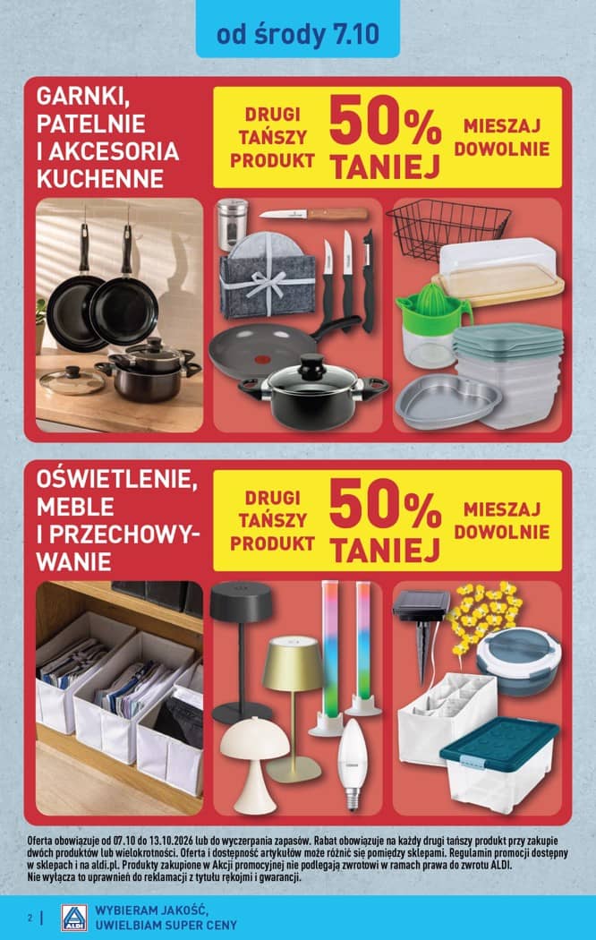 Aldi - Artykuły przemysłowe i tekstylia od środy 7.10 i od soboty 10.10 2 puslapis