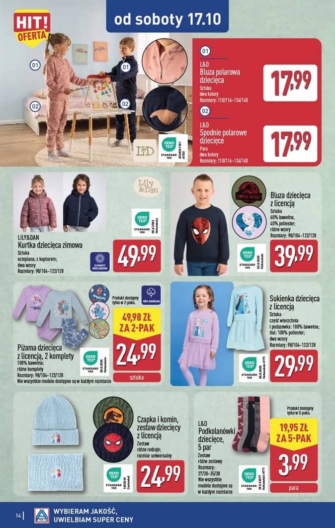 Aldi - Artykuły przemysłowe i tekstylia od środy 14.10 i od soboty 17.10 14 puslapis