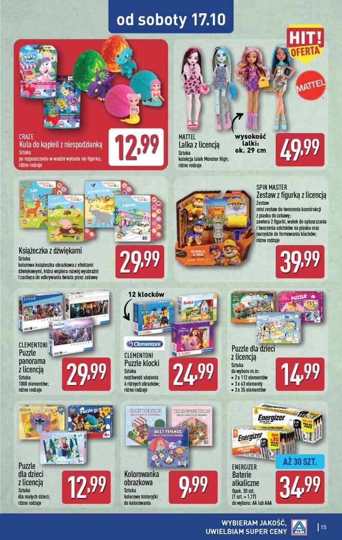 Aldi - Artykuły przemysłowe i tekstylia od środy 14.10 i od soboty 17.10 15 puslapis