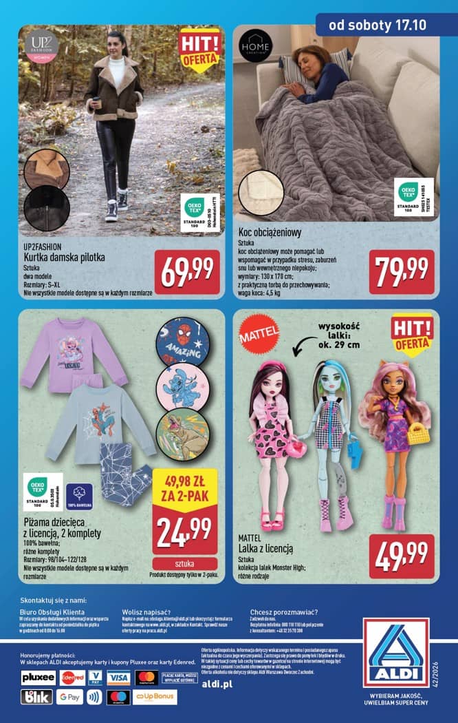 Aldi - Artykuły przemysłowe i tekstylia od środy 14.10 i od soboty 17.10 16 puslapis
