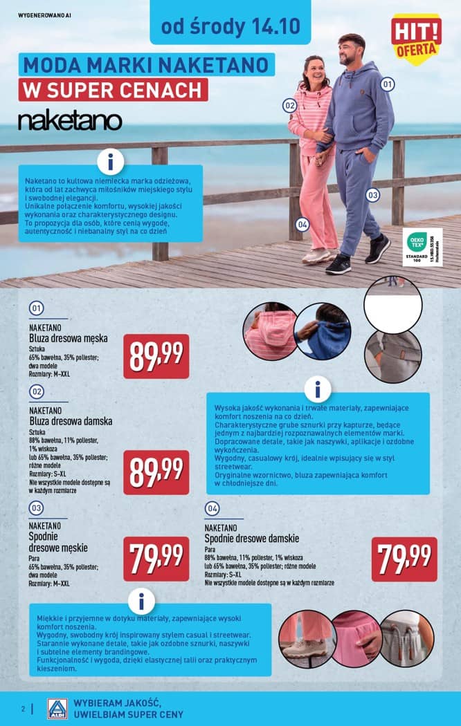 Aldi - Artykuły przemysłowe i tekstylia od środy 14.10 i od soboty 17.10 2 puslapis