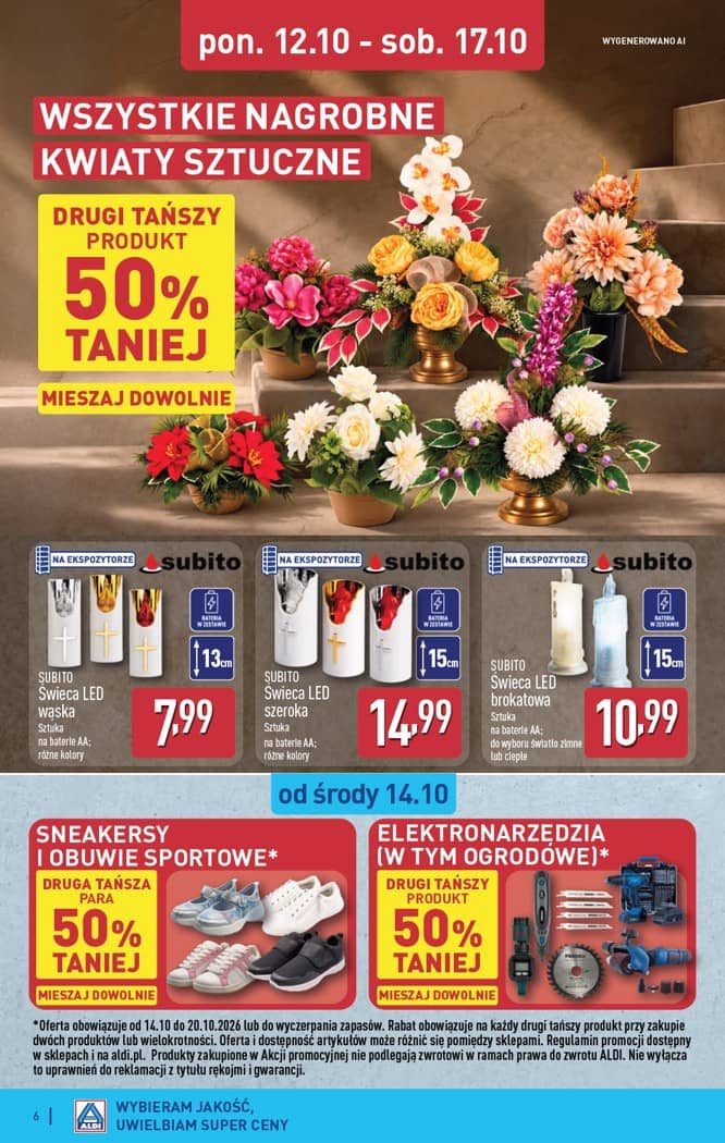Aldi - Artykuły przemysłowe i tekstylia od środy 14.10 i od soboty 17.10 6 puslapis