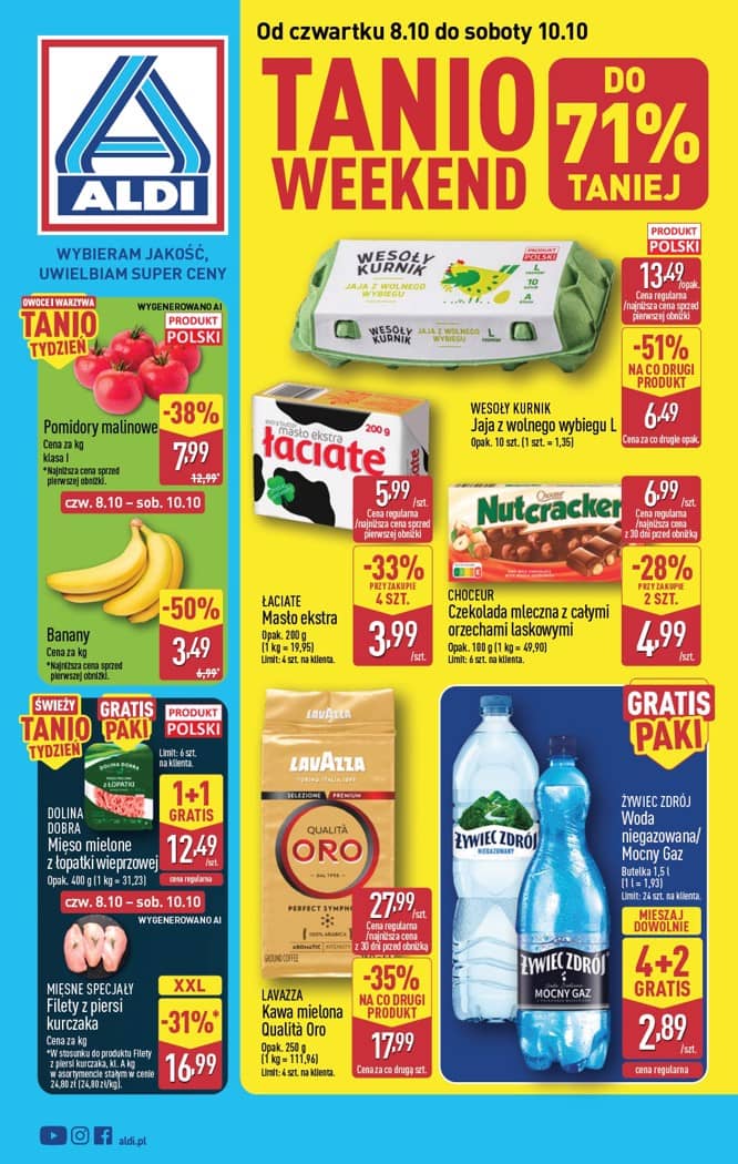 Aldi - Oferta weekendowa od czwartku 8.10 do soboty 10.10 1 puslapis