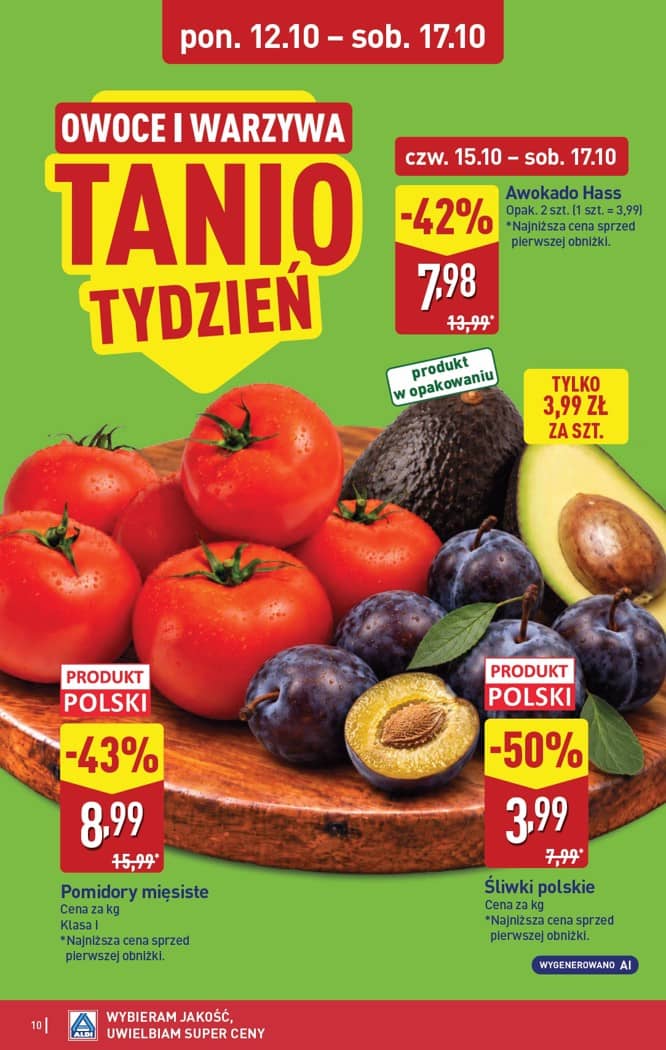 Aldi - Pełna oferta od poniedziałku 12.10 do soboty 17.10 10 puslapis