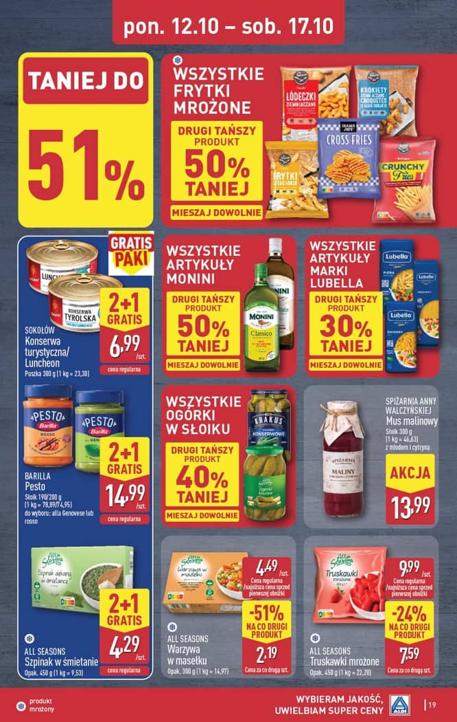 Aldi - Pełna oferta od poniedziałku 12.10 do soboty 17.10 19 puslapis