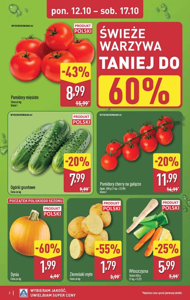 Aldi - Pełna oferta od poniedziałku 12.10 do soboty 17.10 2 puslapis
