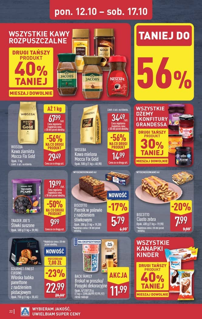Aldi - Pełna oferta od poniedziałku 12.10 do soboty 17.10 22 puslapis