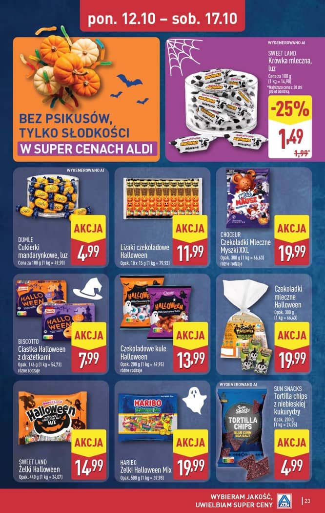 Aldi - Pełna oferta od poniedziałku 12.10 do soboty 17.10 23 puslapis