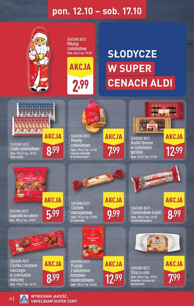 Aldi - Pełna oferta od poniedziałku 12.10 do soboty 17.10 28 puslapis