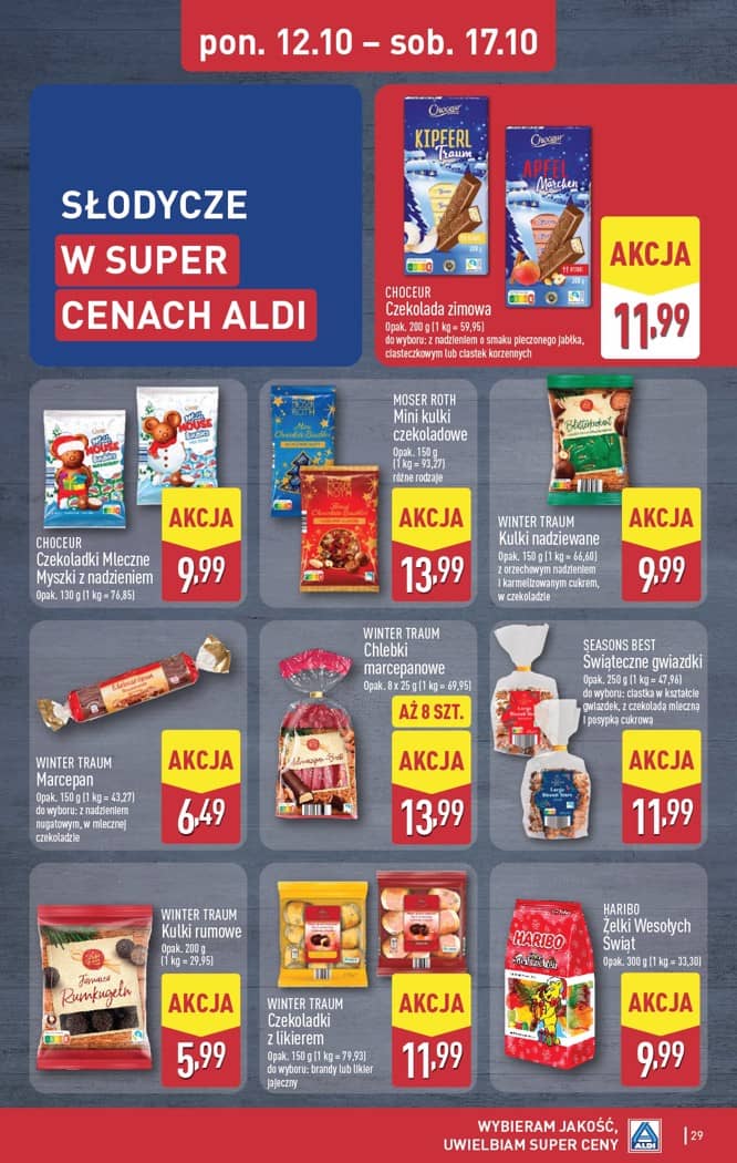 Aldi - Pełna oferta od poniedziałku 12.10 do soboty 17.10 29 puslapis