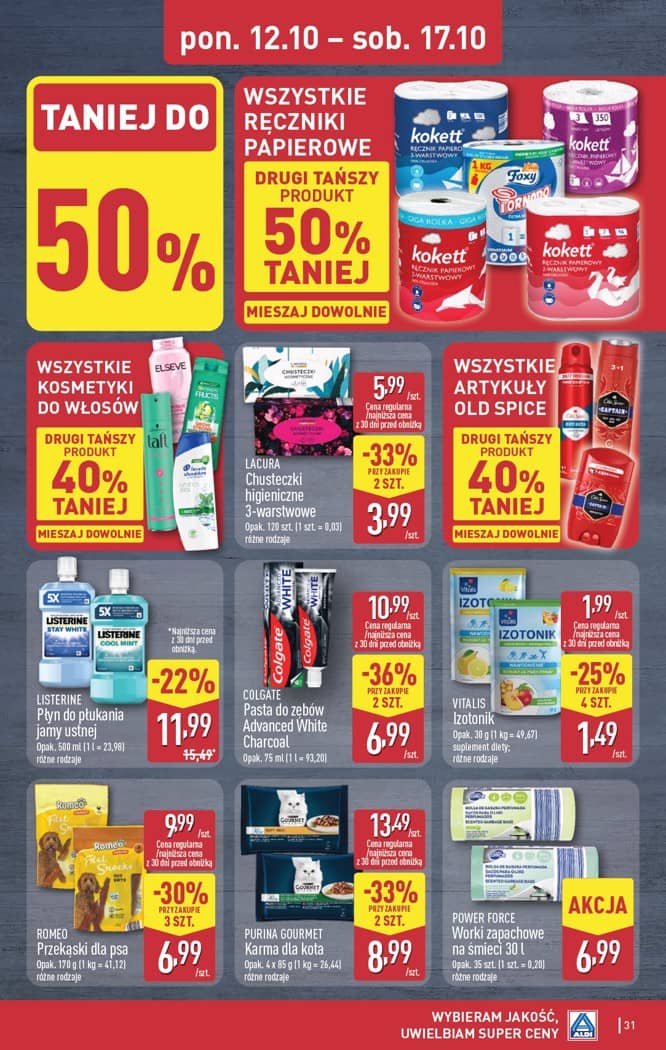 Aldi - Pełna oferta od poniedziałku 12.10 do soboty 17.10 31 puslapis