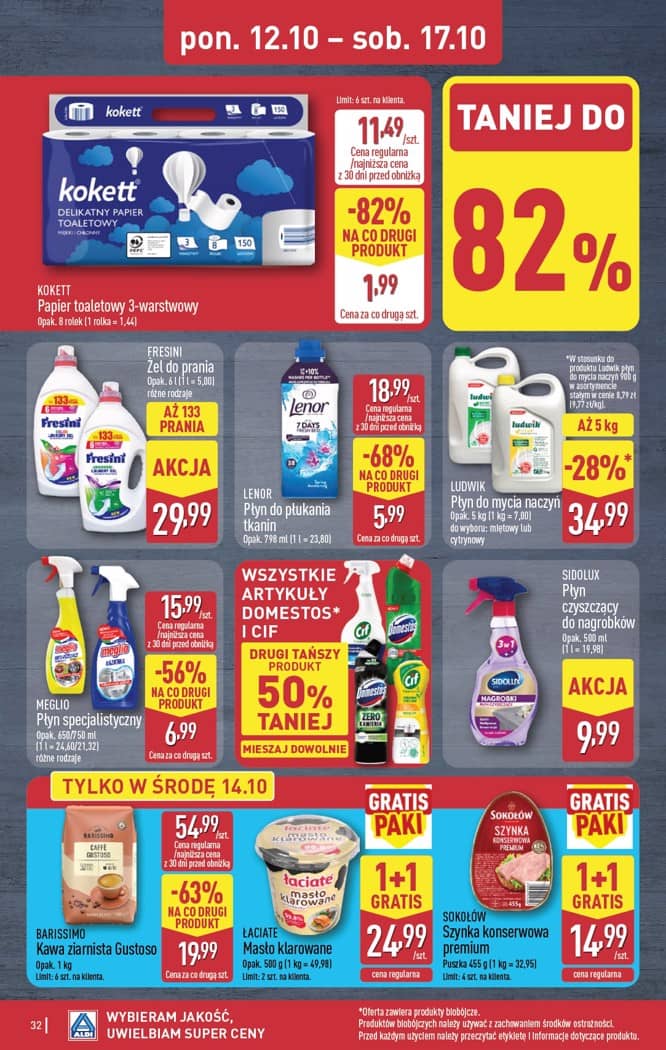 Aldi - Pełna oferta od poniedziałku 12.10 do soboty 17.10 32 puslapis