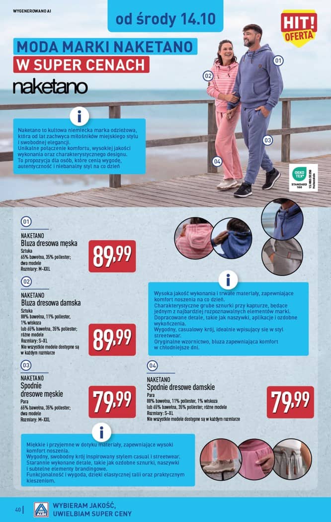 Aldi - Pełna oferta od poniedziałku 12.10 do soboty 17.10 40 puslapis
