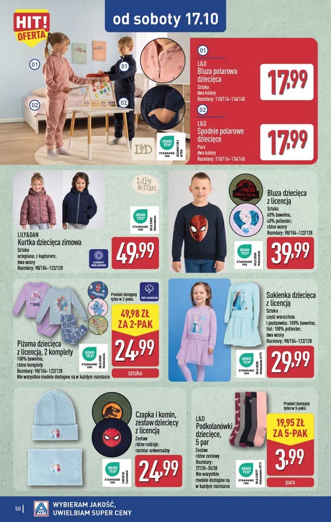 Aldi - Pełna oferta od poniedziałku 12.10 do soboty 17.10 50 puslapis