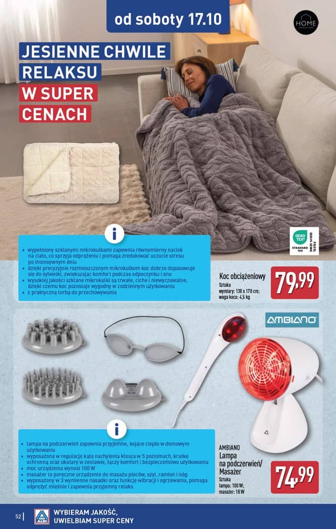 Aldi - Pełna oferta od poniedziałku 12.10 do soboty 17.10 52 puslapis