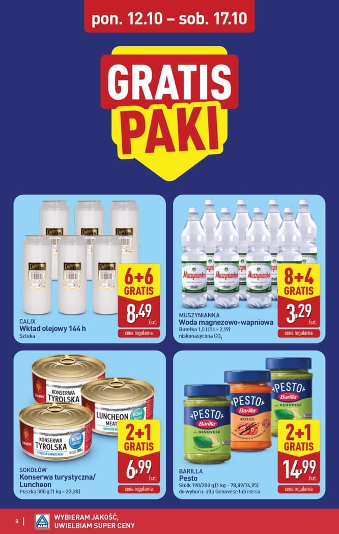 Aldi - Pełna oferta od poniedziałku 12.10 do soboty 17.10 8 puslapis