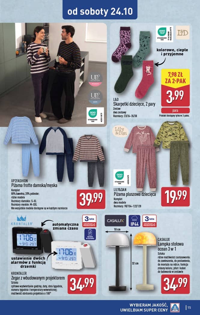 Aldi - Artykuły przemysłowe i tekstylia od środy 21.10 i od soboty 24.10 15 puslapis