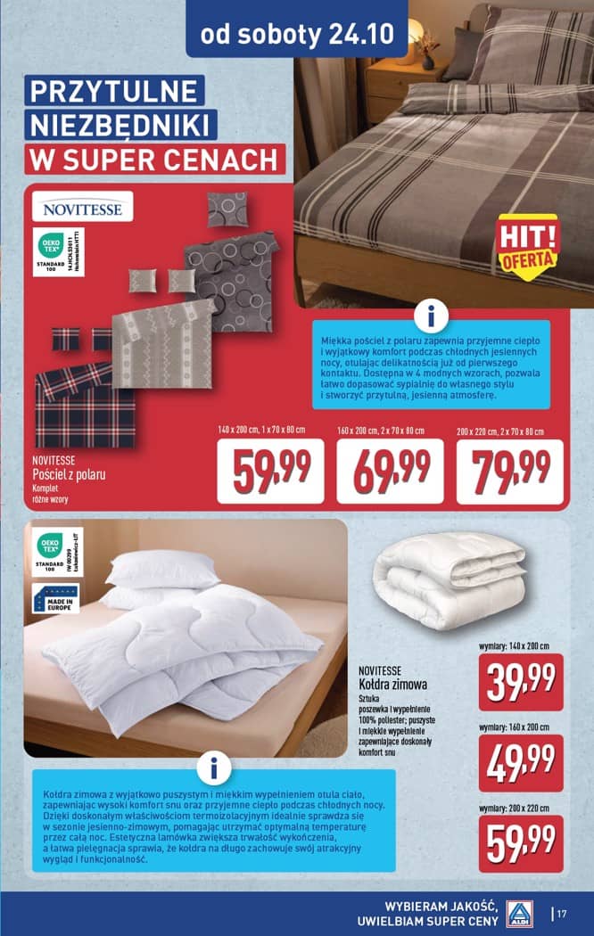 Aldi - Artykuły przemysłowe i tekstylia od środy 21.10 i od soboty 24.10 17 puslapis