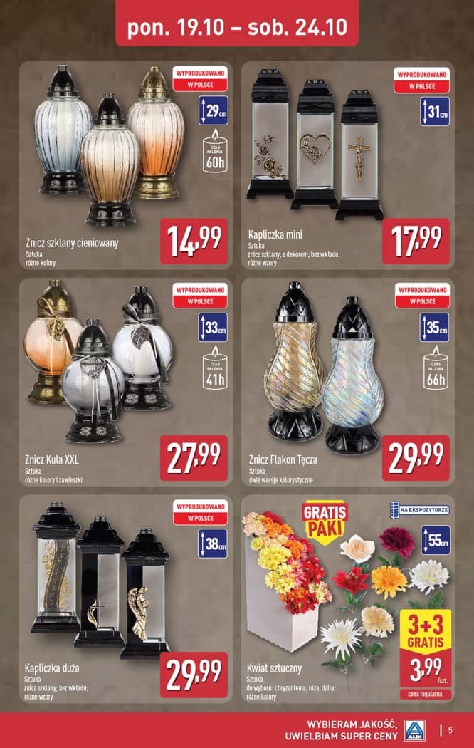 Aldi - Artykuły przemysłowe i tekstylia od środy 21.10 i od soboty 24.10 5 puslapis