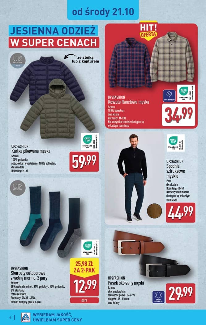 Aldi - Artykuły przemysłowe i tekstylia od środy 21.10 i od soboty 24.10 6 puslapis