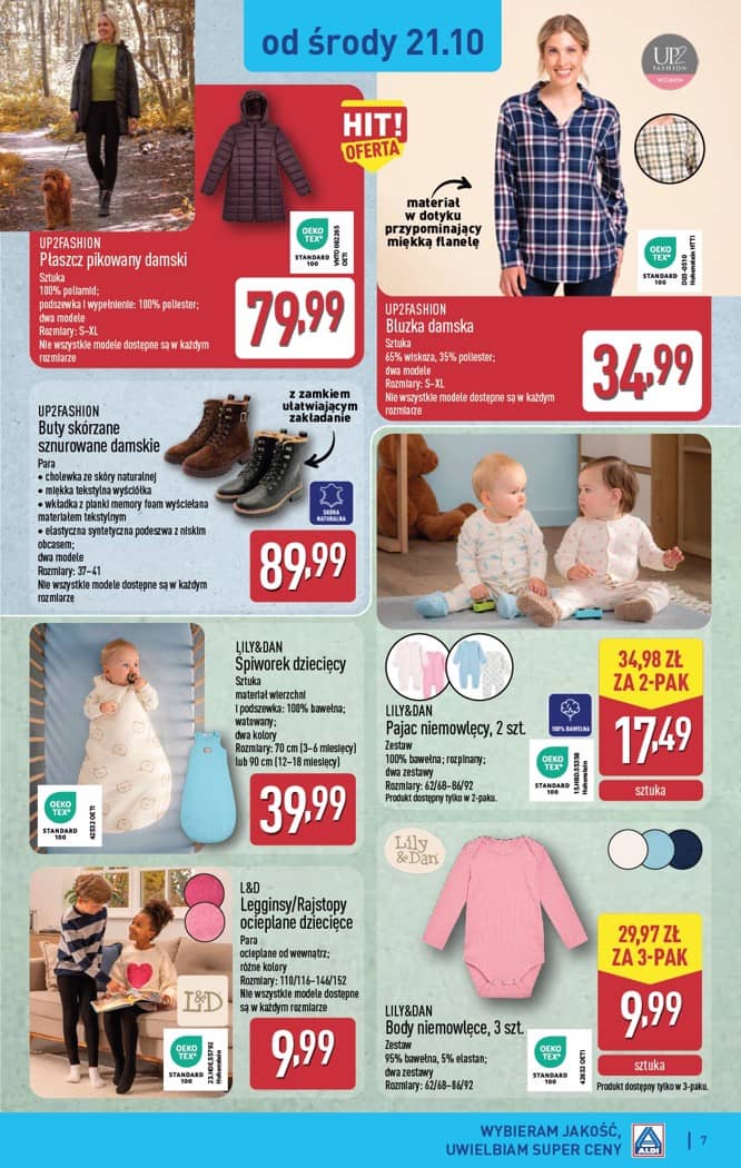 Aldi - Artykuły przemysłowe i tekstylia od środy 21.10 i od soboty 24.10 7 puslapis