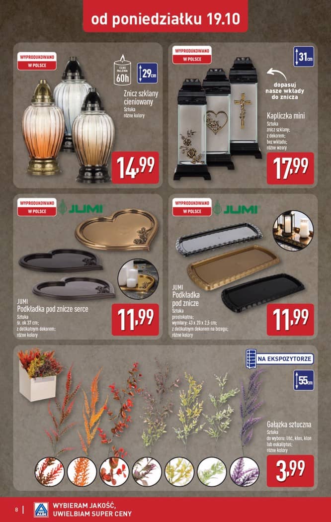Aldi - Szeroka oferta zniczy w super cenach od poniedziałku 12.10 8 puslapis