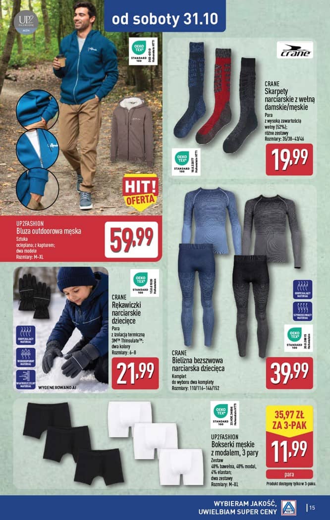 Aldi - Artykuły przemysłowe i tekstylia od środy 28.10 i od soboty 31.10 15 puslapis