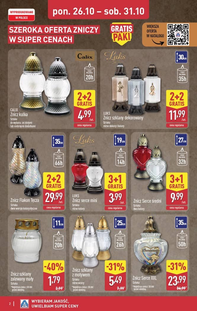 Aldi - Artykuły przemysłowe i tekstylia od środy 28.10 i od soboty 31.10 2 puslapis