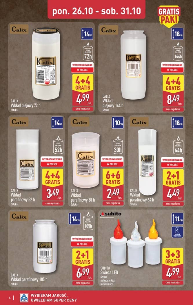Aldi - Artykuły przemysłowe i tekstylia od środy 28.10 i od soboty 31.10 4 puslapis