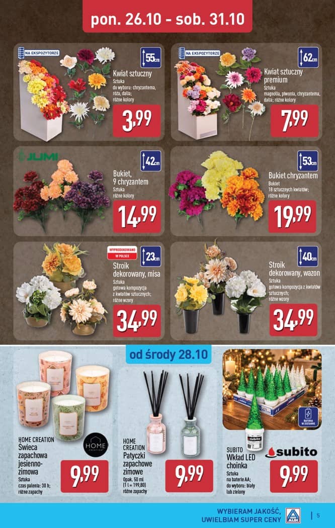 Aldi - Artykuły przemysłowe i tekstylia od środy 28.10 i od soboty 31.10 5 puslapis