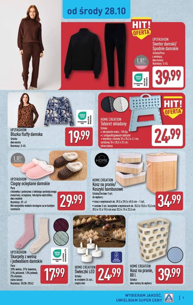 Aldi - Artykuły przemysłowe i tekstylia od środy 28.10 i od soboty 31.10 9 puslapis
