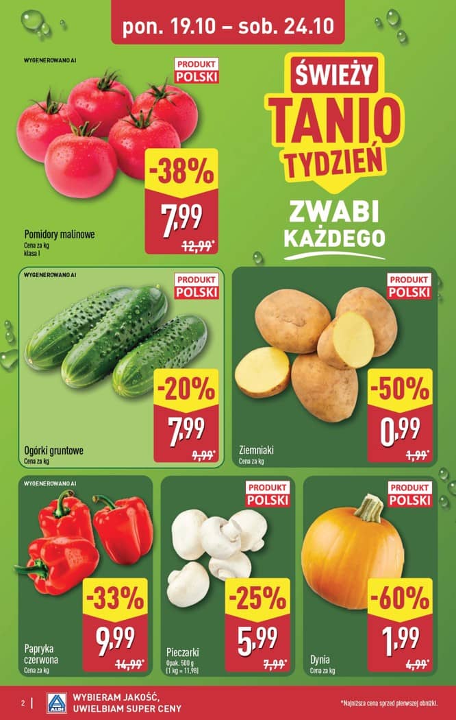 Aldi - Pełna oferta od poniedziałku 19.10 do soboty 24.10 2 puslapis