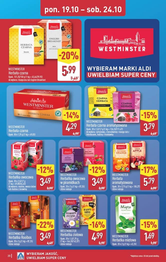 Aldi - Pełna oferta od poniedziałku 19.10 do soboty 24.10 19 puslapis