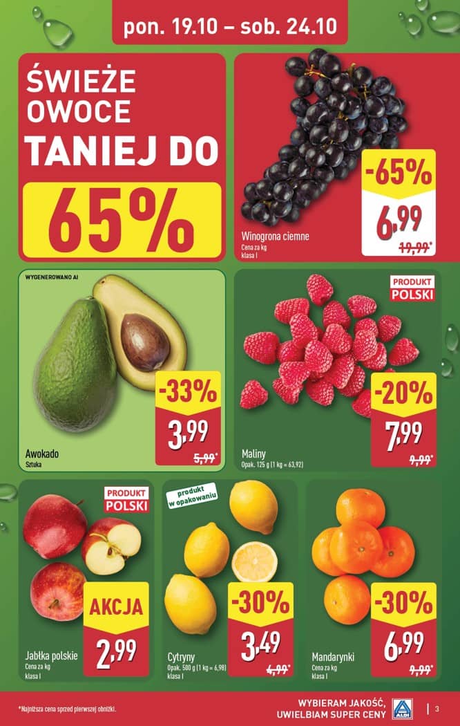 Aldi - Pełna oferta od poniedziałku 19.10 do soboty 24.10 3 puslapis