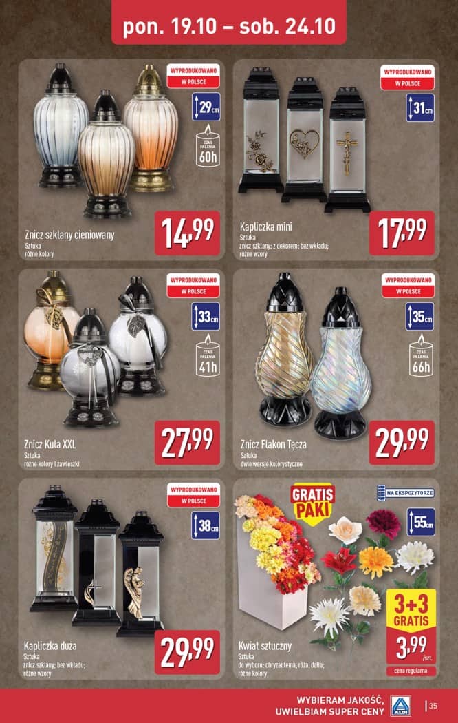Aldi - Pełna oferta od poniedziałku 19.10 do soboty 24.10 33 puslapis