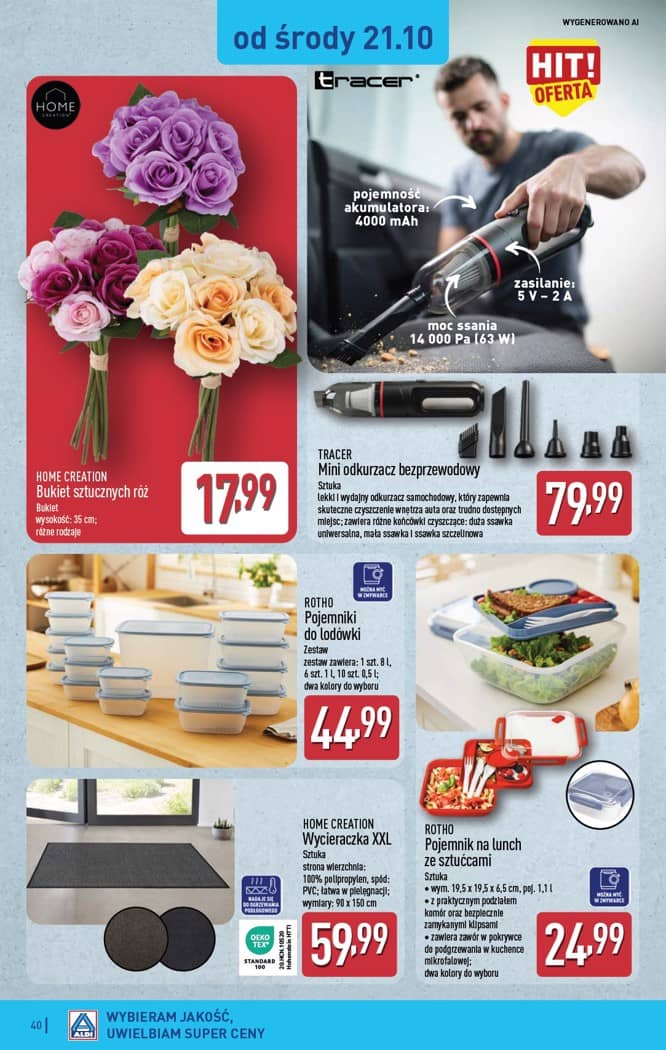 Aldi - Pełna oferta od poniedziałku 19.10 do soboty 24.10 38 puslapis